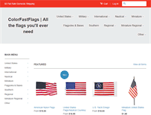 Tablet Screenshot of colorfastflags.com